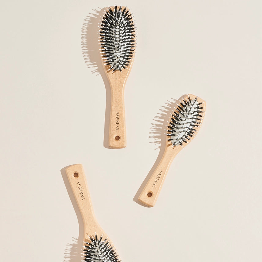 Brosse poils courts BOIS/NYLON