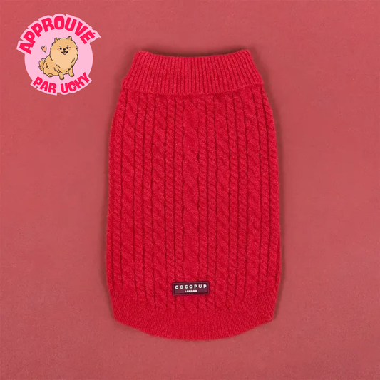 Pull en maille torsadée - VIN CHAUD