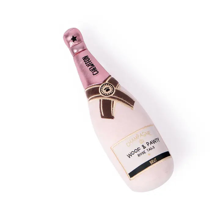 Peluche Bouteille de champagne ROSE