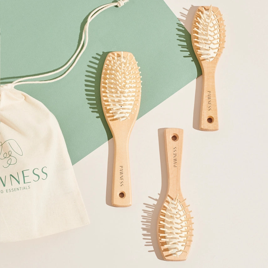 Brosse poils longs et fins BOIS