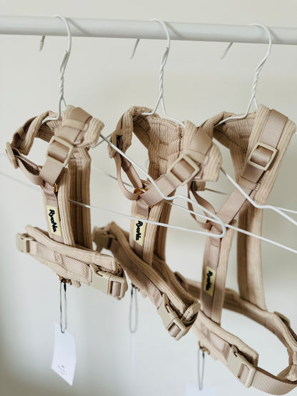 Harnais velours côtelé BEIGE