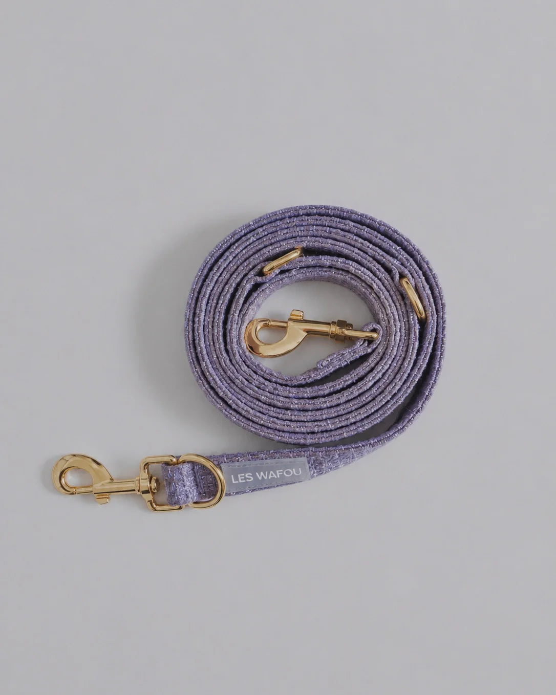 Laisse tweed multi-positions LAVANDE