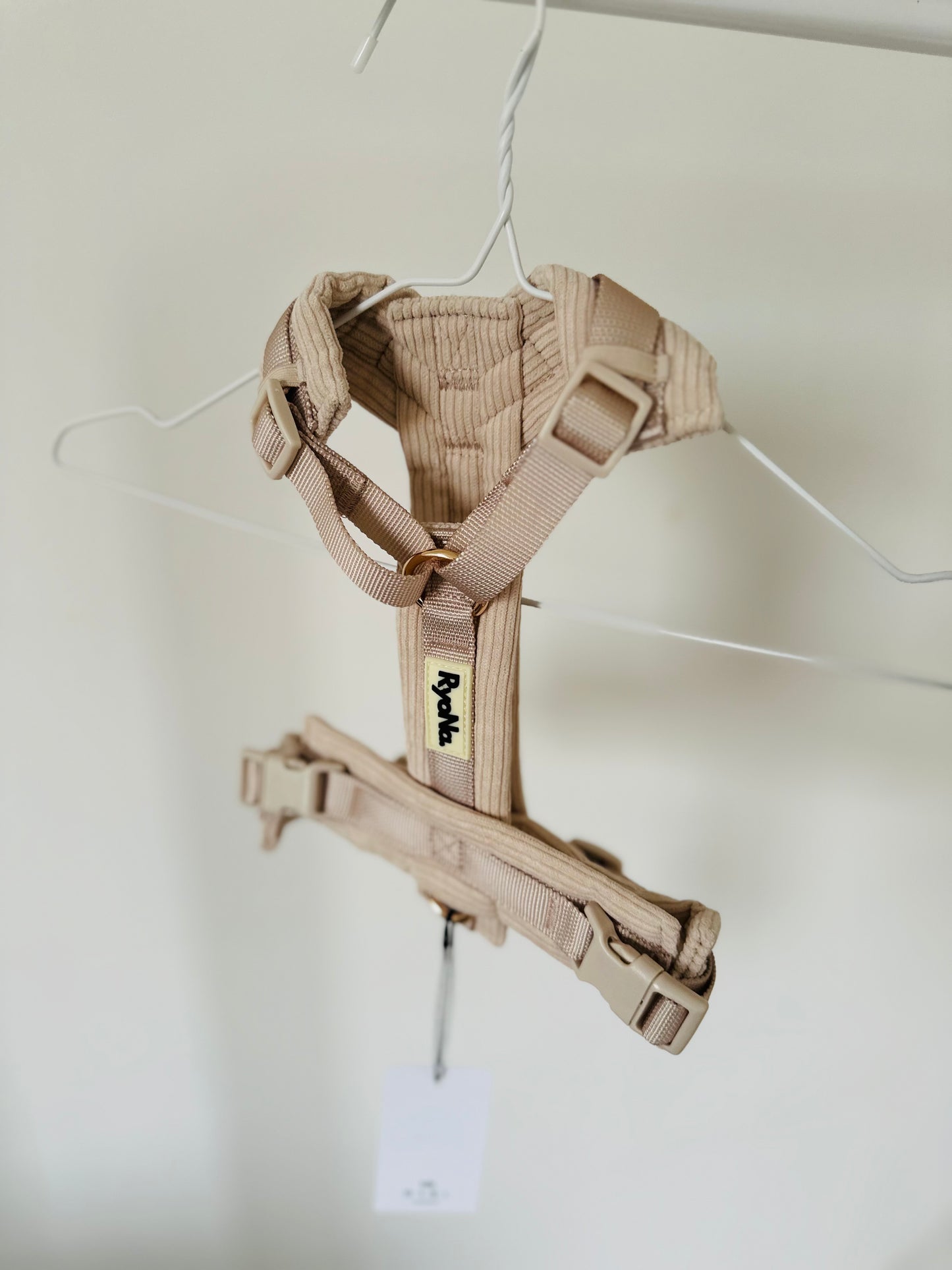 Harnais velours côtelé BEIGE