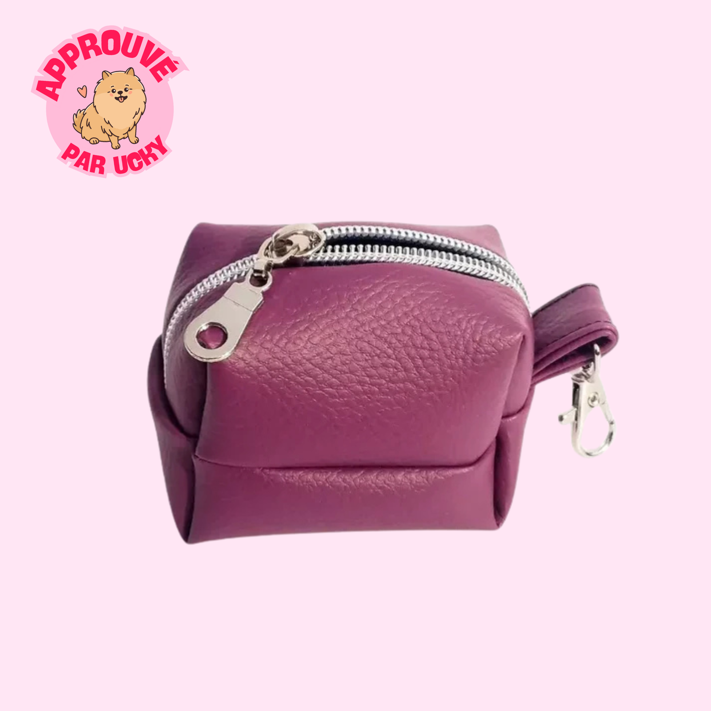 Porte sac à déjection FUCHSIA