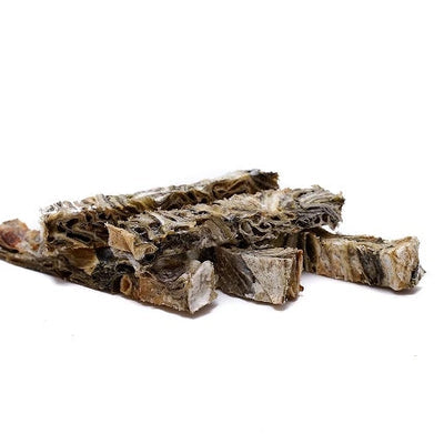 Bâtonnets de peau de morue séchée