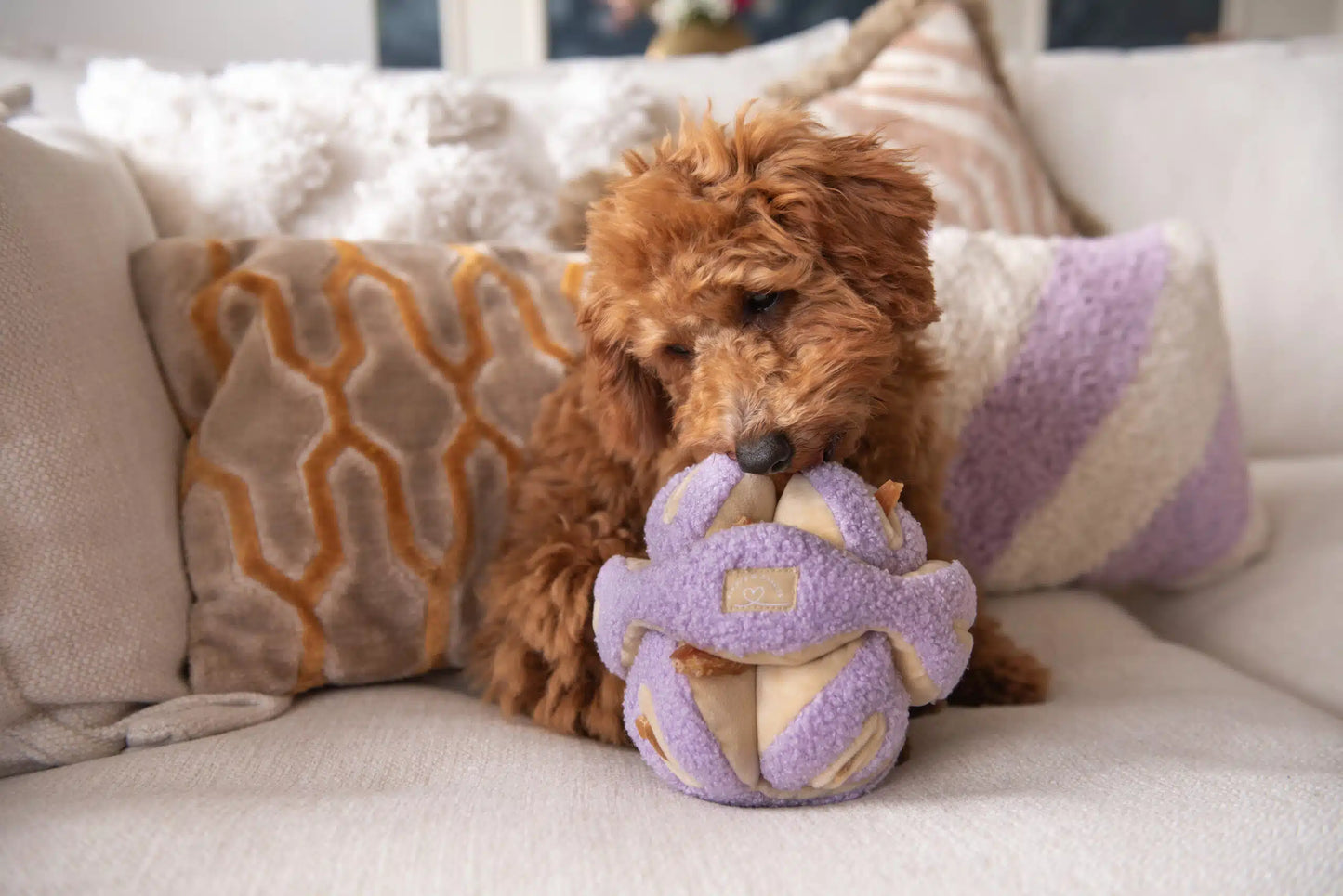 Peluche de fouille balle LILAS