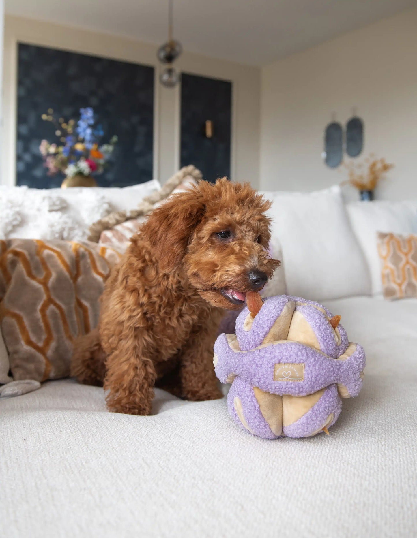 Peluche de fouille balle LILAS