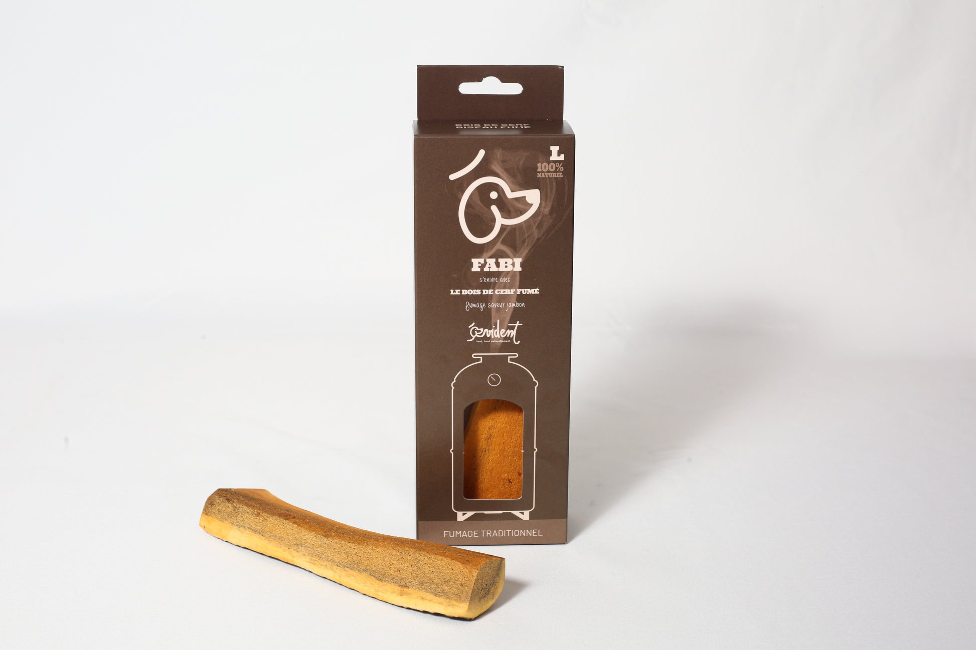 FABI - Bois de cerf biseau fumé saveur jambon