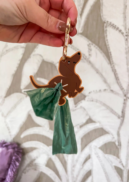 Support sacs à déjections fantaisie TECKEL