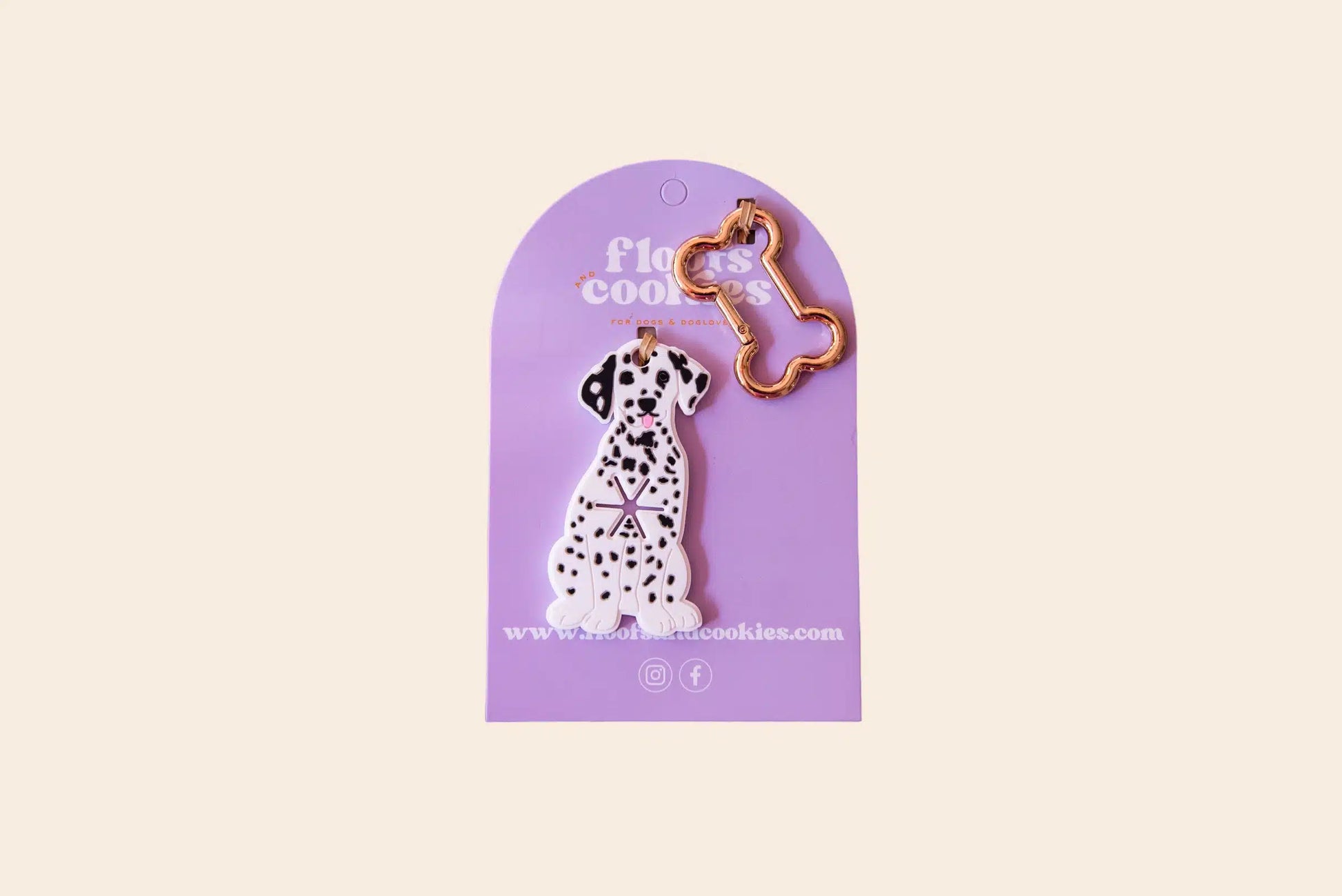 Support sacs à déjections fantaisie DALMATIEN