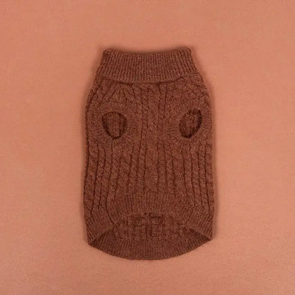 Pull en maille torsadée - CHOCOLAT CHAUD