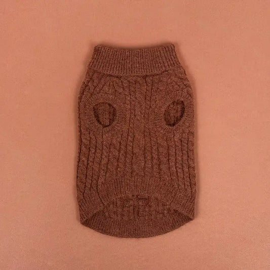 Pull en maille torsadée - CHOCOLAT CHAUD